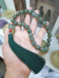 Jade Japa Mala | Green Beads - Type A Jadeite | Handcrafted Lucky  Charms Ideal for Gifting 🎁
