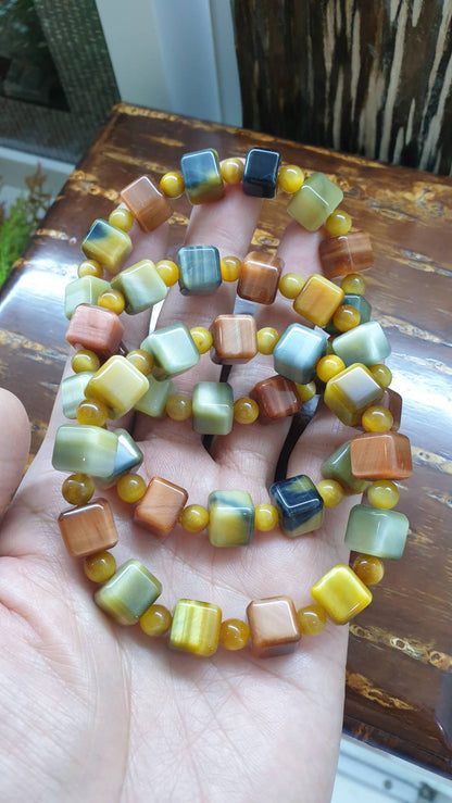 Tigers Eye Bracelets 17 cm - Natural Stones Premium Beads