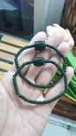 Jade Fortune Magnet Bracelets 17cm Abacus Beads Ru Yi Cylinder Fei Cui Natural Jadeite