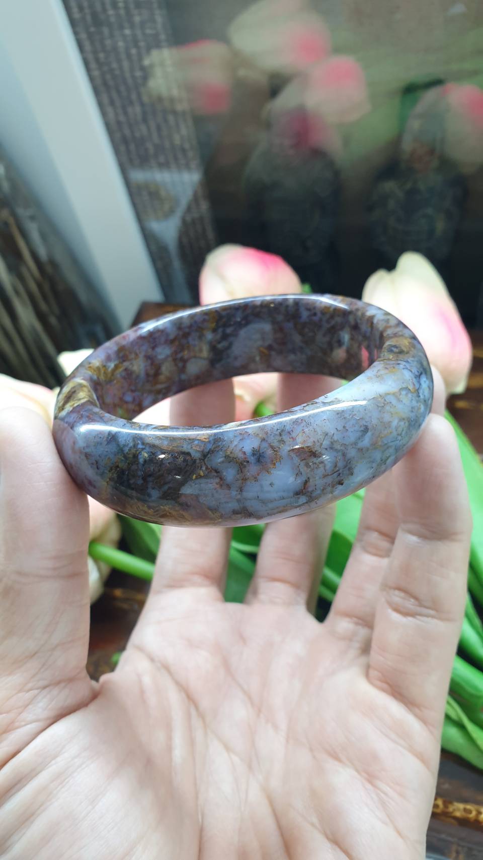 Pietersite Bangle (Size 58) | Natural Stone Bracelet
