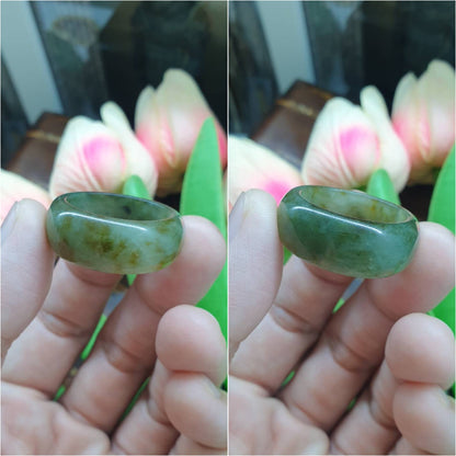 Jade Domed Rings, Selections (13 US) | Authentic - Type A Jadeite