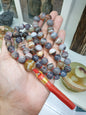 Japa Mala Necklace - Banded Agate | Handcrafted Meditation Beads