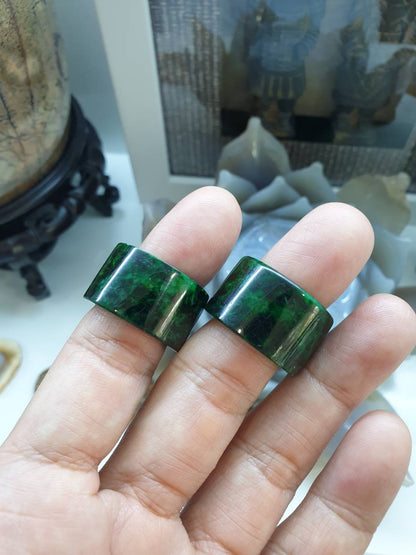 Green Jade Archer's Ring (Size 8.75 US) | Authentic Type A Jadeite | Collector's Piece Jade Accessory