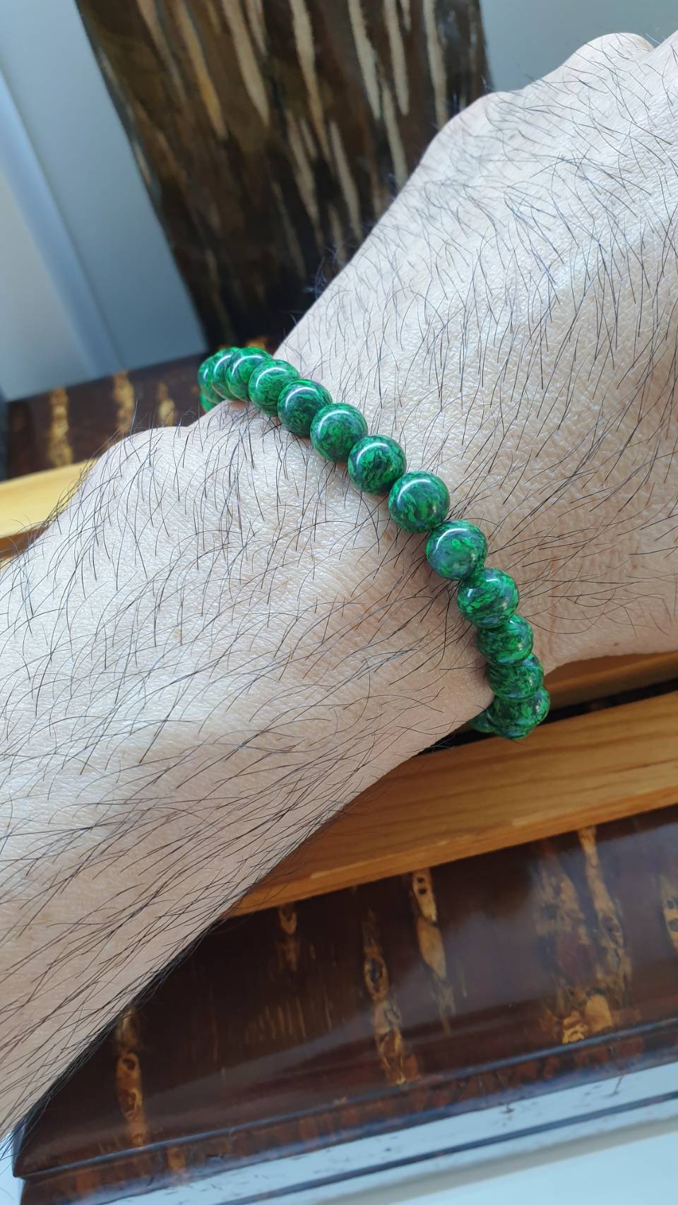 Rare Natural Mawsitsit Beads Bracelet 16 cm - Collectors Material