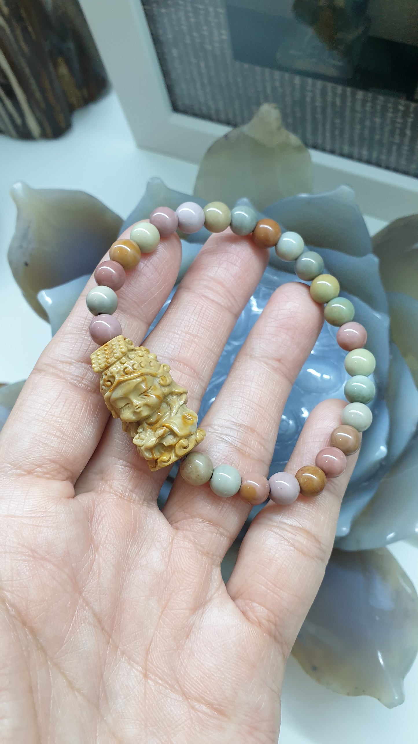 Alashan Jasper Ru Yi Empress Bracelet – Rich Earthy Tones| Luxury Lucky Charm Wrist Candy