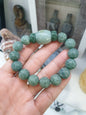 Type A Jade Ru Yi Beads | Cylinder Charm Bracelet | Good Fortune Jewelry