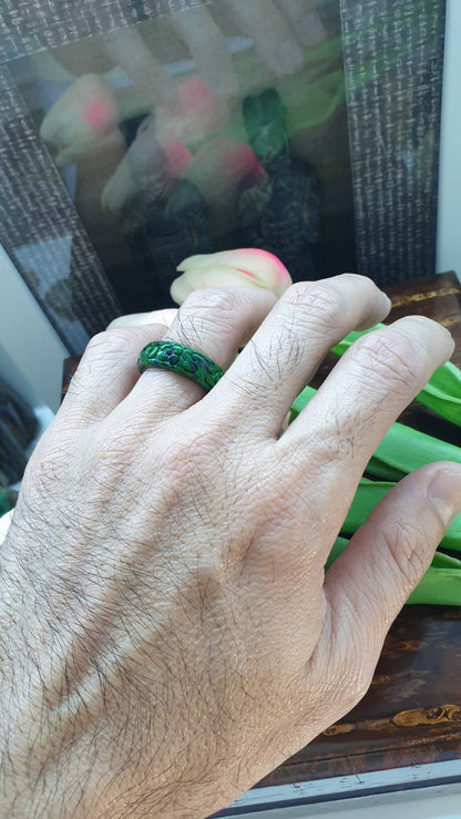 Mawsitsit Ru Yi Rings, Selections (5.75 & 8.5 US) | Type A - Natural Mawsitsit Stone | His or Hers Jewelry