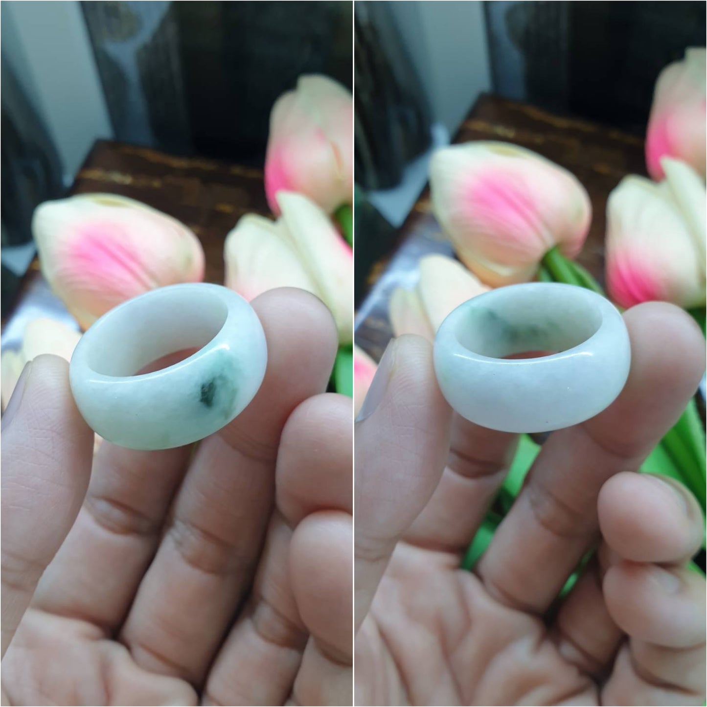 Jade Domed Rings, Selections (12.5 US) | Authentic - Type A Jadeite