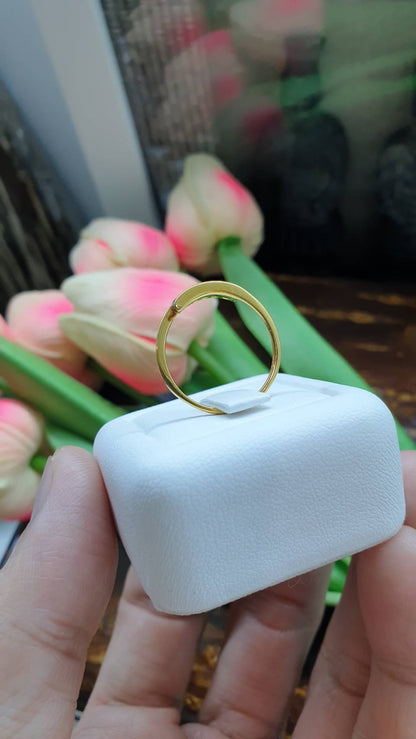 5-Stone Diamond Ring (7 US) | Solid 18K Gold | Giftable🎁 Lady's Ring