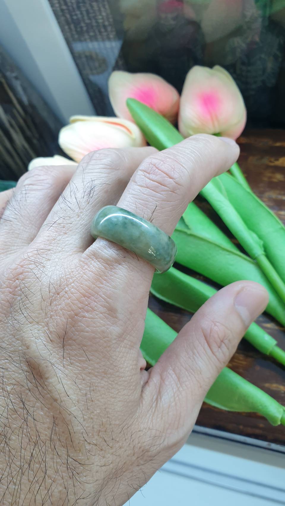 Jade Domed Rings, Selections (13 US) | Authentic - Type A Jadeite