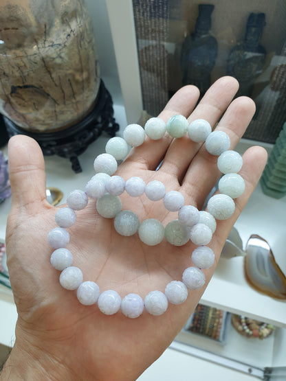 Jade Ruyi Beads Bracelet (17 cm, Selection) | Fei Cui - Type A Natural Jadeite | His or Hers luckycharm Wristcandy