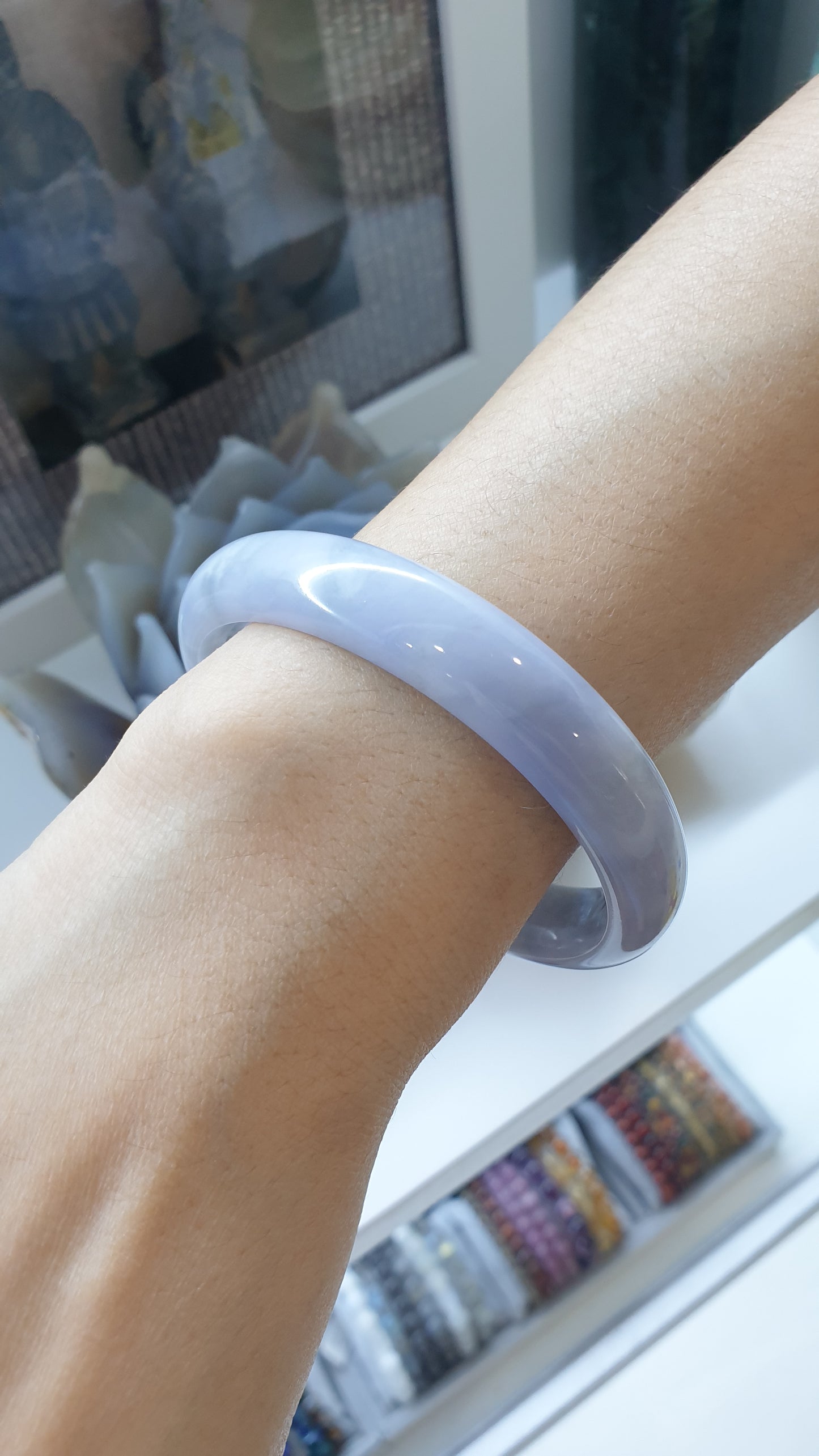 Lavender Jade Bangle (S 59 - 60) | Authentic Type A Jadeite