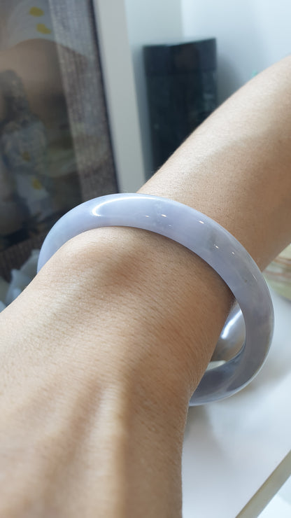 Lavender Jade Bangle (S 59 - 60) | Authentic Type A Jadeite