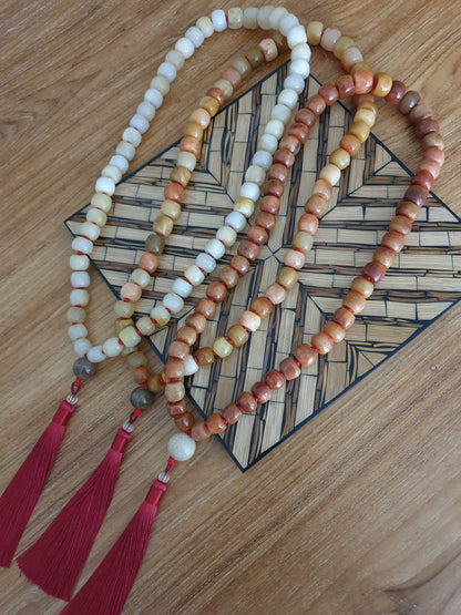 Japa Mala Necklace | 54 Beads Version - Vintage | Handcrafted Meditation Beads