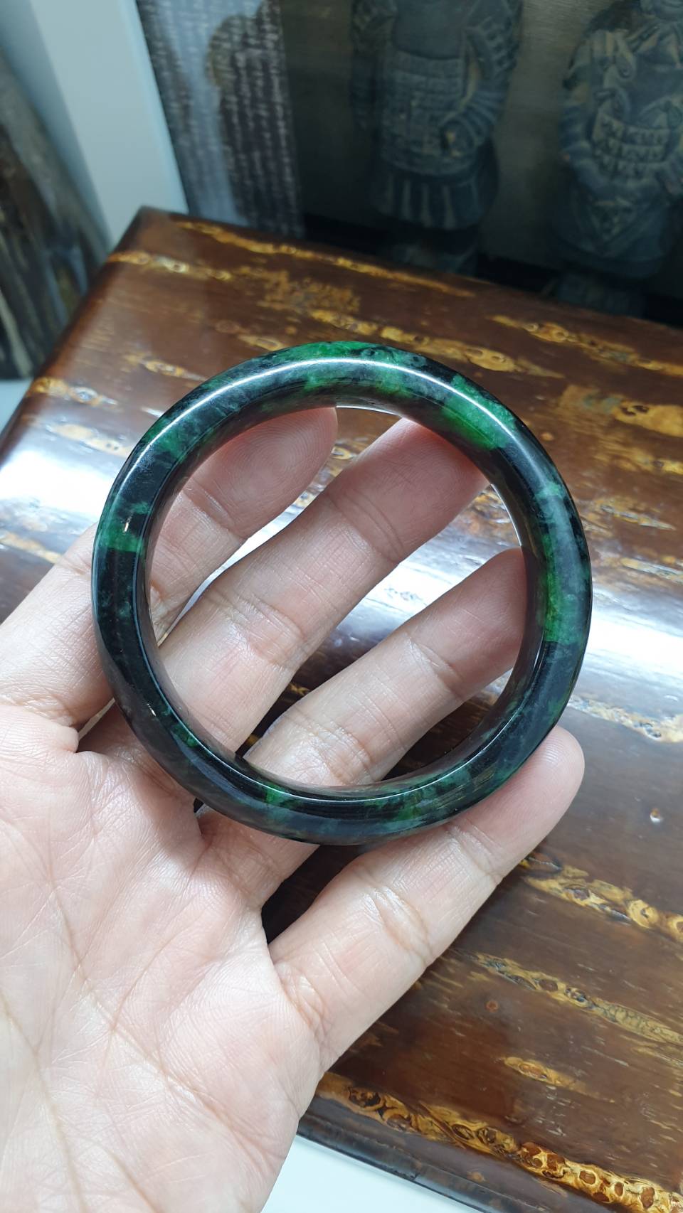 Emerald Green Jade Bangle (Size 56 & 60) | Authentic Type A Jadeite