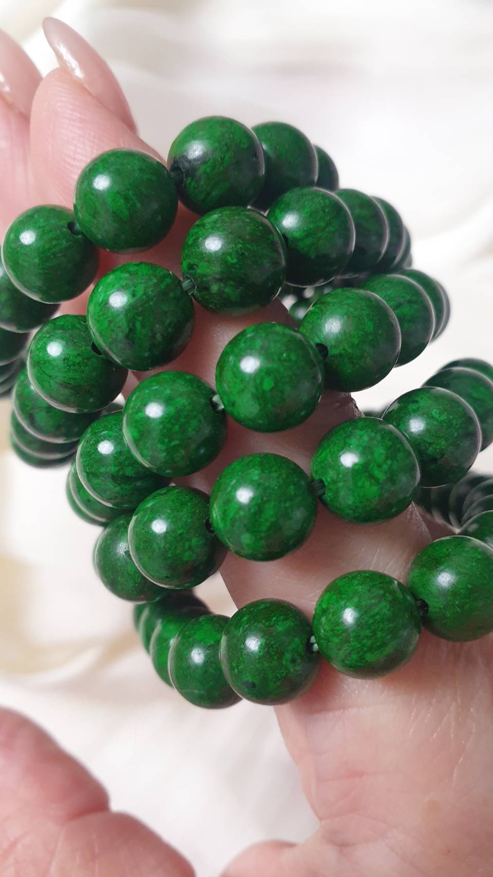 Mawsitsit Fei Cui Vintage Beads Bracelets 17cm Myanmar Natural Stone