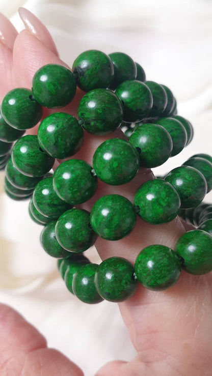 Mawsitsit Fei Cui Vintage Beads Bracelets 17cm Myanmar Natural Stone