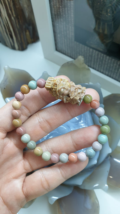 Alashan Jasper Ru Yi Empress Bracelet – Rich Earthy Tones| Luxury Lucky Charm Wrist Candy