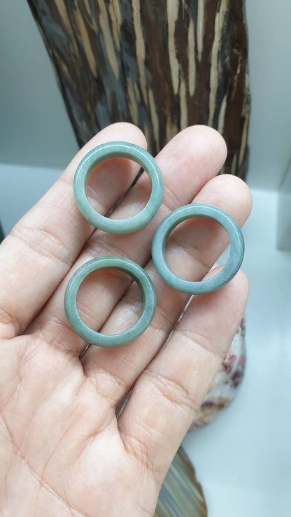 Blue Jade Ring (8.25 US) | Authentic - Type A Jadeite | His or Hers Gift Item 🎁