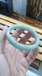 Light Green Jade Bangle S59 Type A Natural Myanmar Jadeite