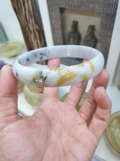 Plus Size Hok Lok Siew Jade Bangle Type A Jadeite Size 82-83