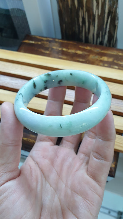 Green Lavender Jade Bangles S59 Fei Cui Type A Jadeite