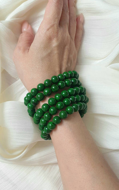Mawsitsit Fei Cui Vintage Beads Bracelets 17cm Myanmar Natural Stone