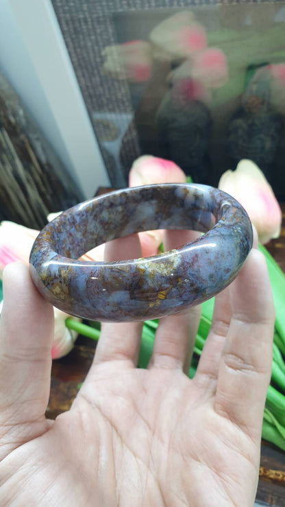 Pietersite Bangle (Size 58) | Natural Stone Bracelet
