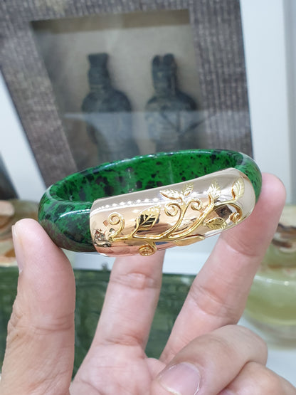 Juste Une Vigne on Mawsitsit Bangle (S 56.5) | Rose Gold, Original Mawsitsit Stone | Luxury Wrist Candy