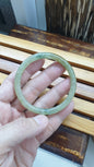 Honey Jade Cylindrical Slim Bangle S54.5 Type A Natural Myanmar Jadeite