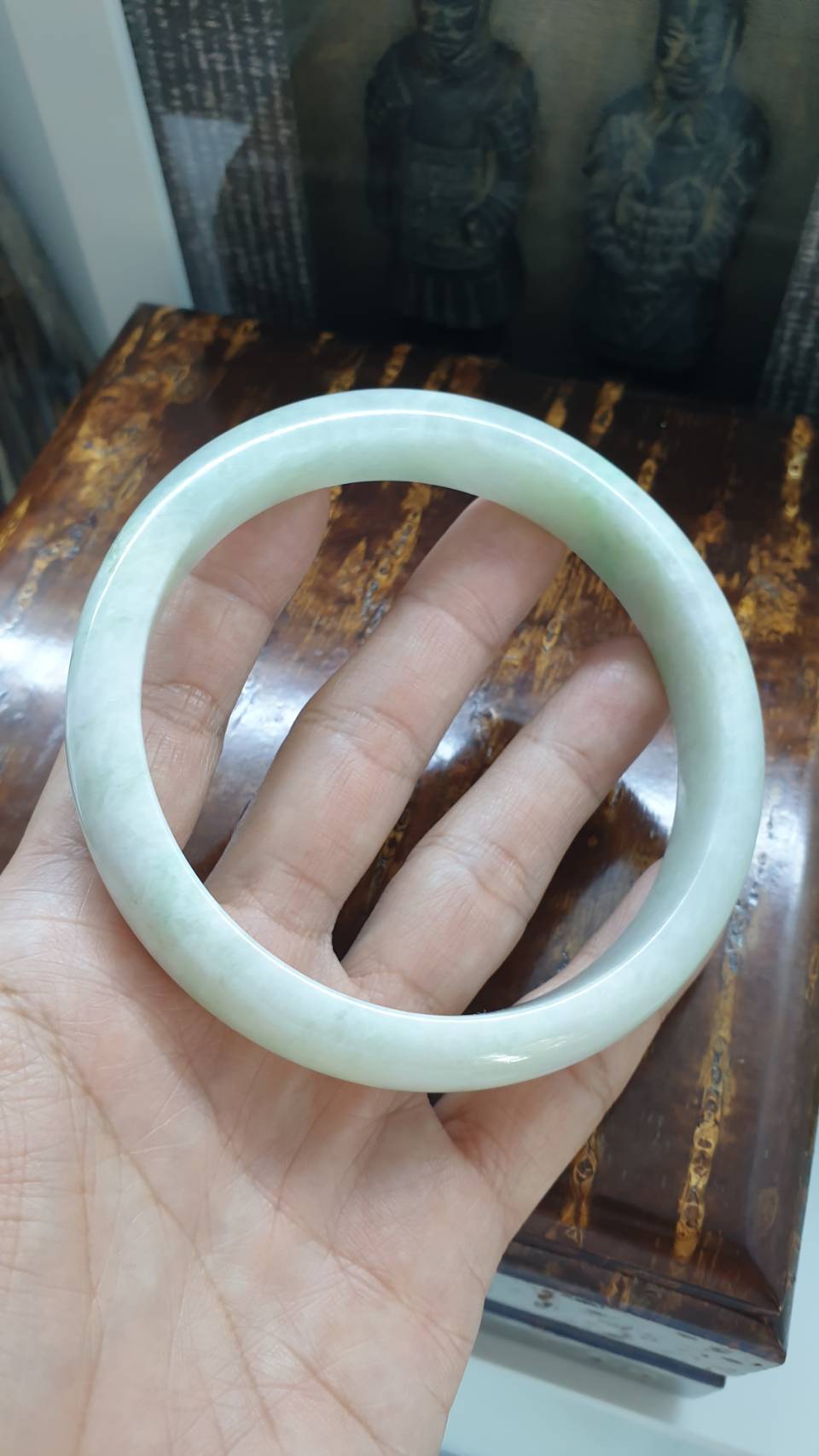 Plus Size Jade Bangle Size 78-80 Authentic Type A Jadeite