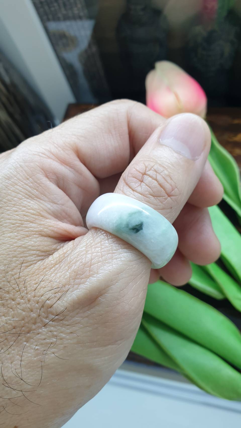 Jade Domed Rings, Selections (12.5 US) | Authentic - Type A Jadeite