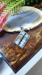 Abacus Jade Sterling Silver Pendant Type A Natural Myanmar Jadeite