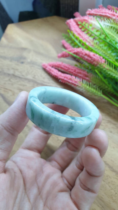 Kiddie Size Jade Square Bangle S38 to S43 Fei Type A Myanmar Natural Jadeite
