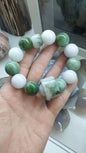 Spinning Ring Jade Charmbracelet | Big Beads 18 mm | His or Hers Statement Wrist Candy