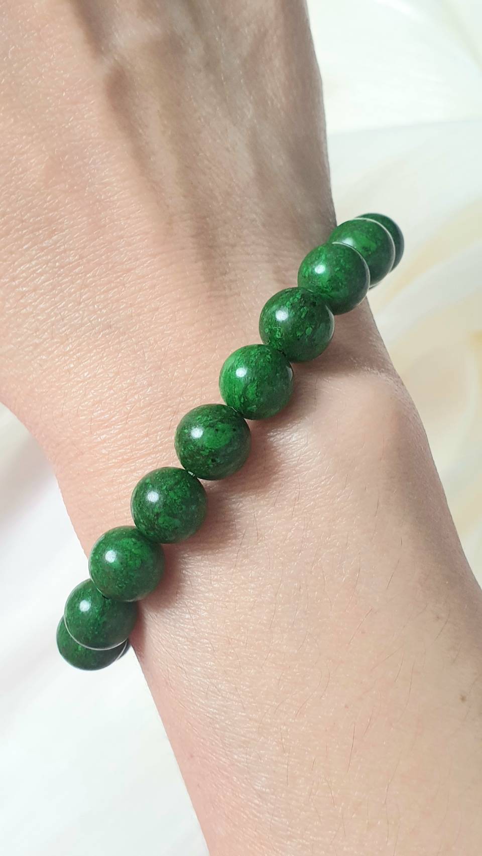 Mawsitsit Fei Cui Vintage Beads Bracelets 17cm Myanmar Natural Stone