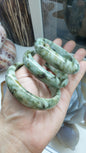 Hok Lok Siew Jade Bangles S58 - Naturally Tricolored Type A Burma Jadeite