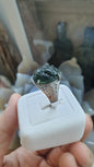Black Jade Dragon on Sterling Silver Ring (Sizes 8 & 8.5 US) | Authentic Type A Jade | His or Hers Power Ring