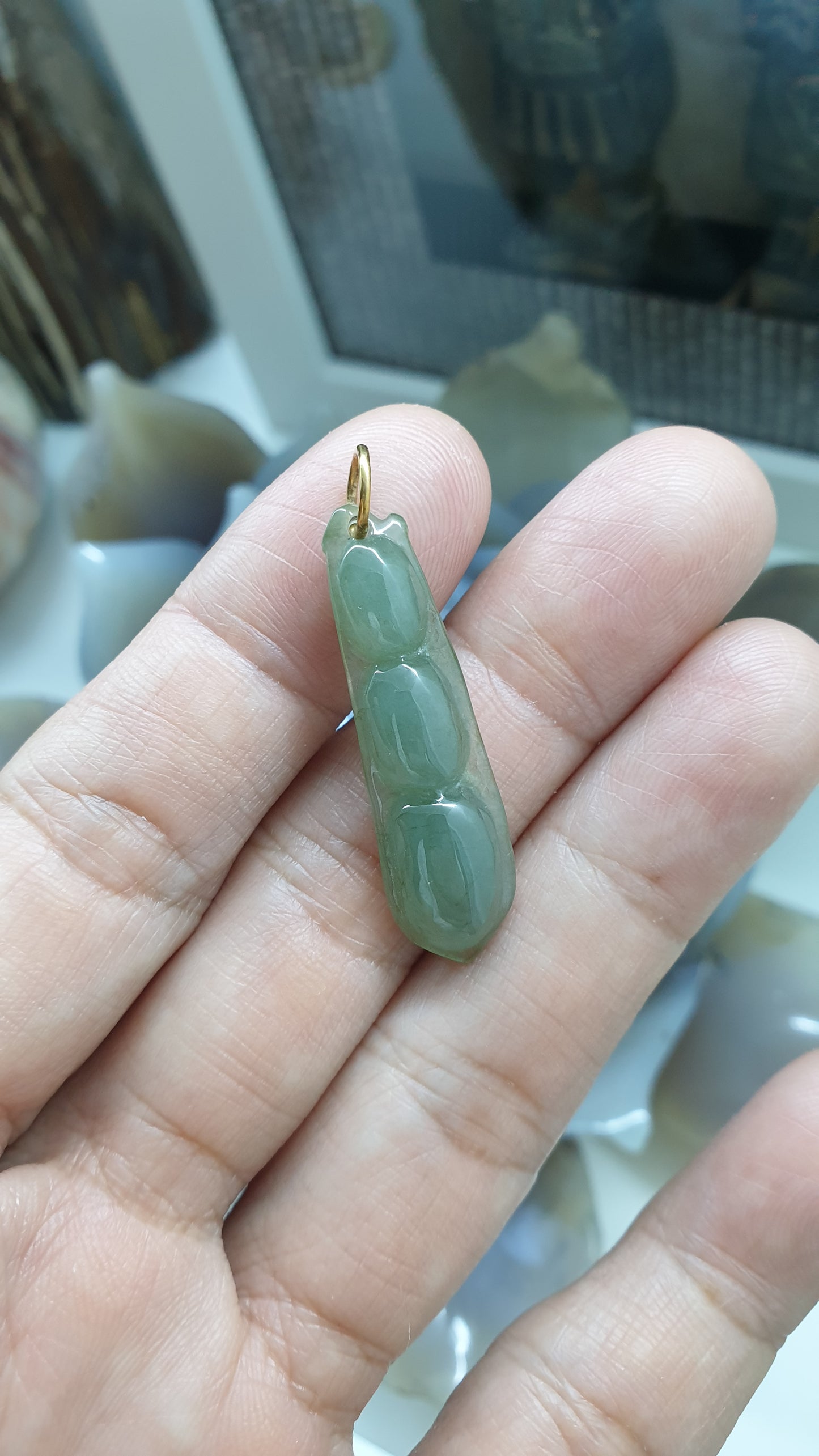 Jade Lucky Charm Pendants (Selection) | Solid Gold Loop Bails | Fei Cui Type A Jadeite