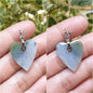 Jade Heart Pendant (Selection) | Fei Cui - Type A Jadeite | Sterling Silver