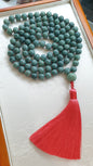 108 Jade Beads Japa Mala | Type A Natural Jadeite | Handcrafted Meditation Beads