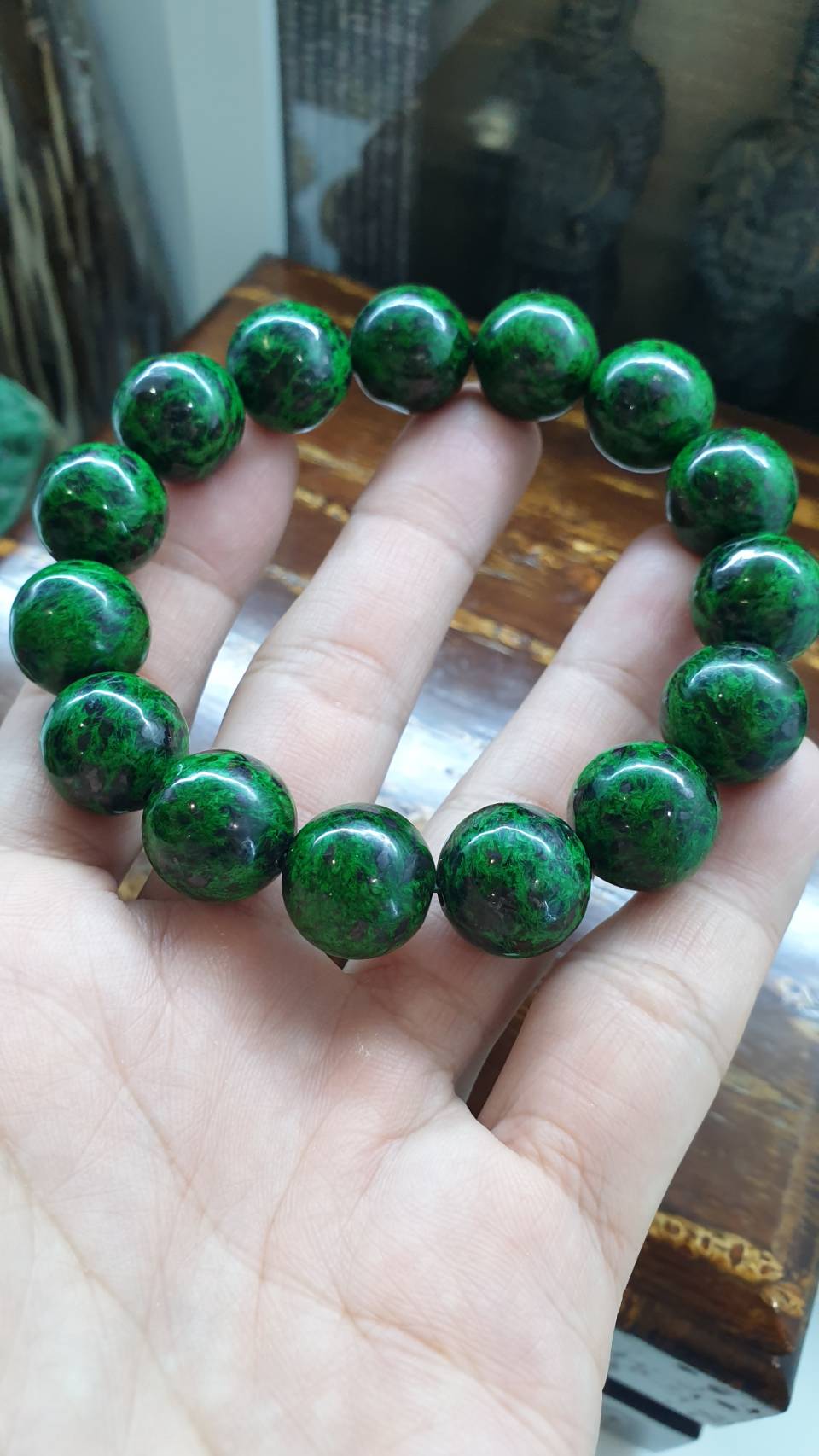 Golden Chrome Green Mawsitsit Bracelet 18.5cm Collectors Material