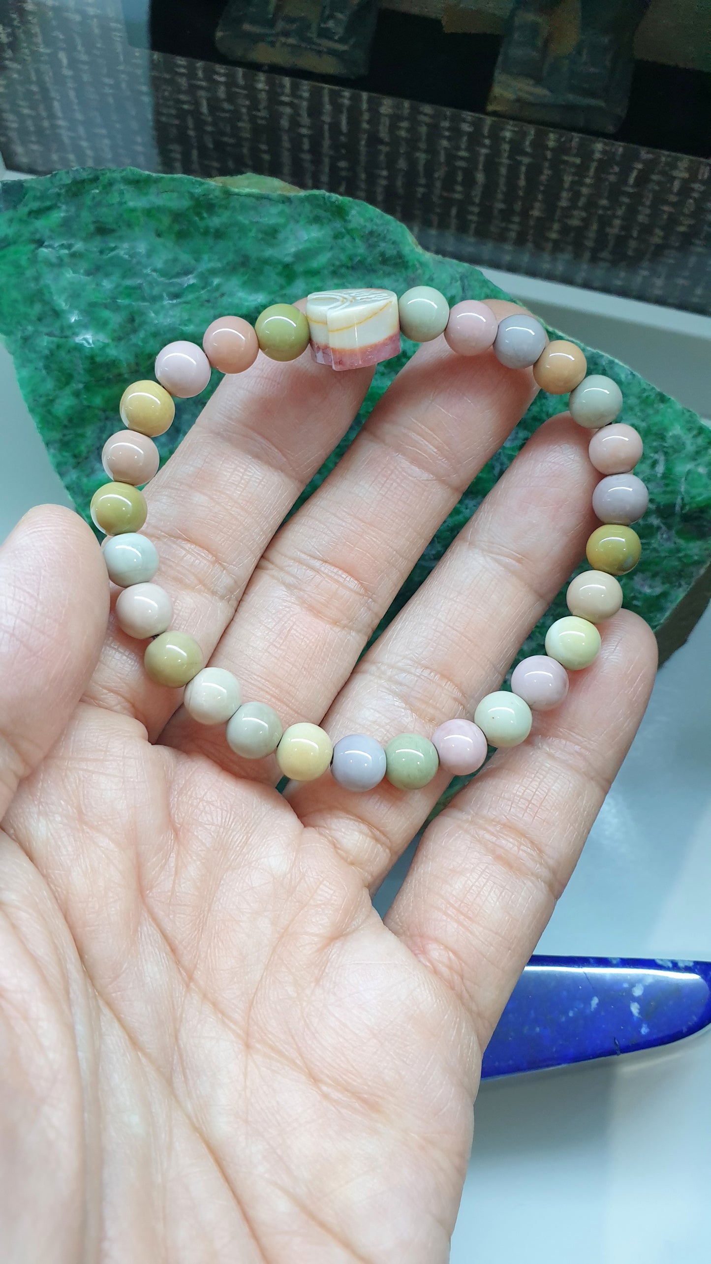Alxa Jasper Yuan Bao Wealth Bracelets 17cm Natural stones