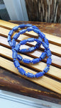 Lapis Lazuli Stretch Bracelets 17cm, Natural Stone Rugged Cylinder Beads