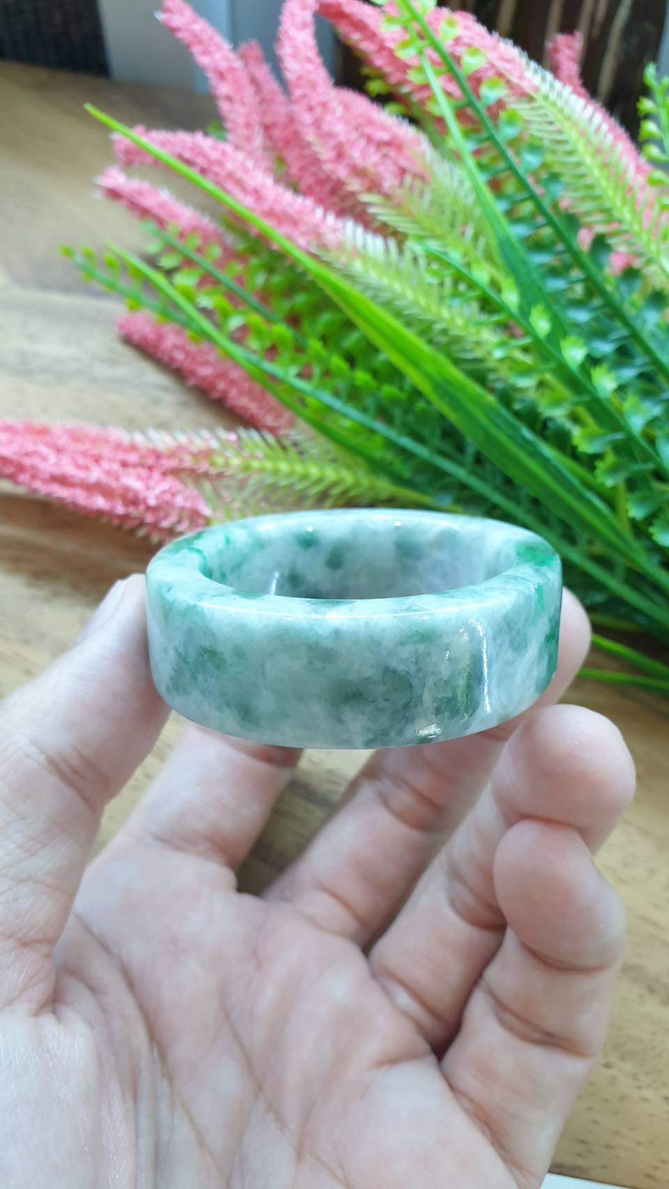 Kiddie Size Jade Bangle S39 Type A Myanmar Jadeite Vibrant Green