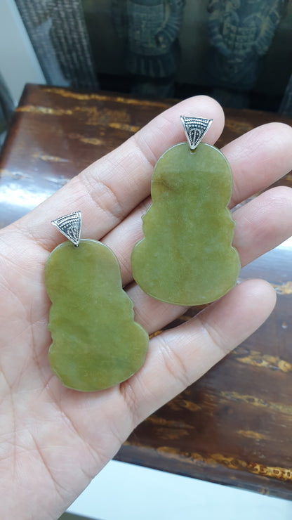 Jade Guan Yin Pendant (Selection) | Fei Cui - Type A Jadeite | Sterling Silver