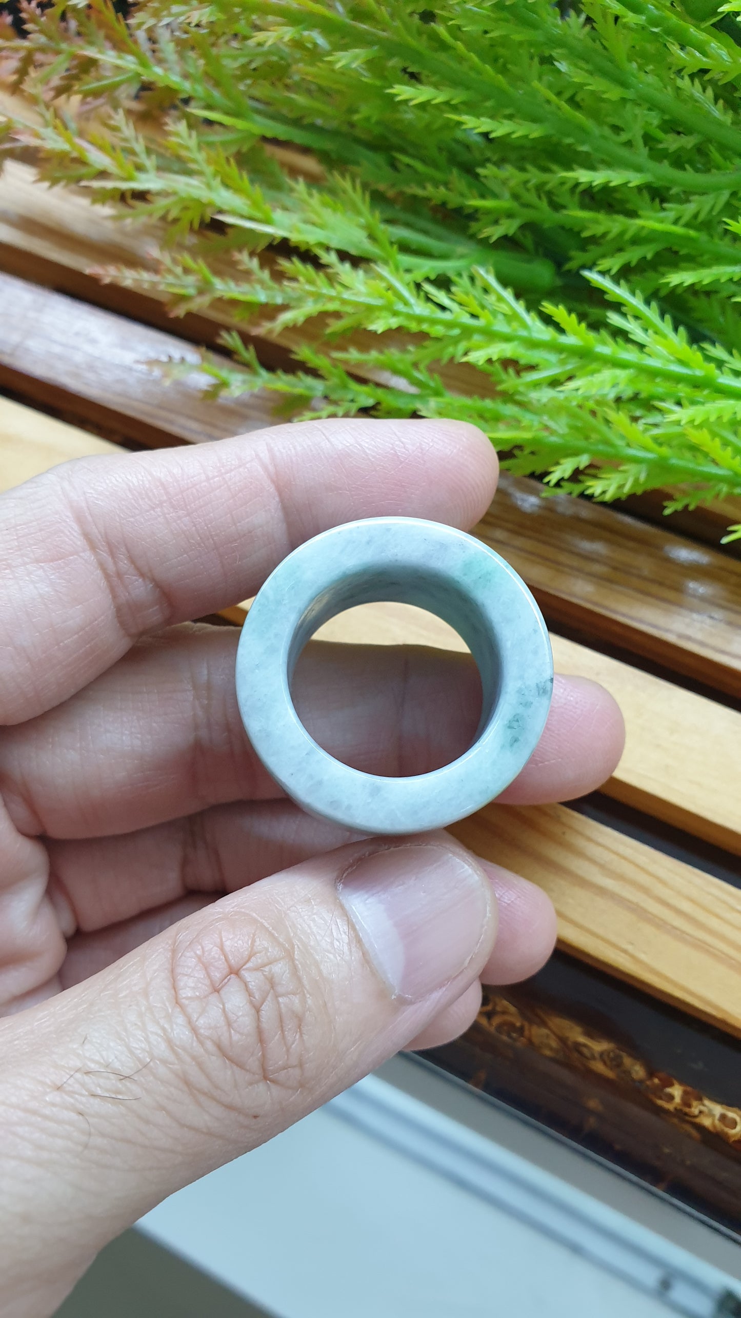 Jade Archers Ring 12.75US Type A Natural Myanmar Jadeite