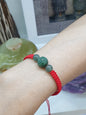 Jade Ru Yi Red Thread Bracelet (Adjustable) | Fei Cui - Type A Jadeite | Giftable Friendship Bracelet