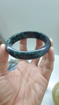 Black Mawsitsit Stone Bangle (Two-toned)(S 64.5) | Type A - Natural Mawsitsit | Rare Collector's Pieces