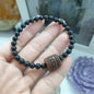 Black Jade Wish Fulfilling Bracelet 17cm Brown Jade Ru Yi Charm Natural Jadeite